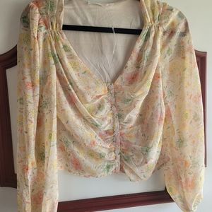 🌺 BEAUTIFUL FLORAL TOP FULLY LINED BY LUSH 🌺